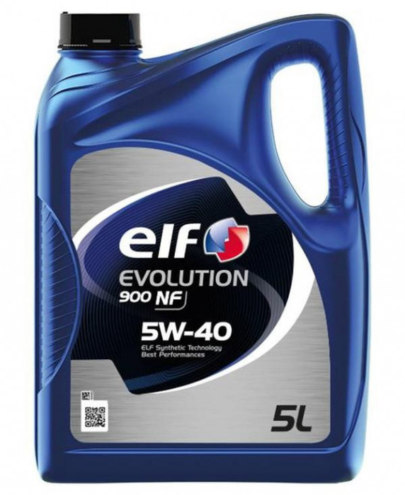 Olej Elf 5W40 5L Evolution 900 Nf / A3/B4 / Sl/Cf / 502.00 505.00 / 229.3 231787 5W40 EVO 900 NF 5L