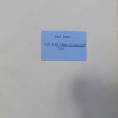 SASA PANA MANUSCRIS, DE V-AR CHEMA NICOLAE , 1959, MANUSCRIS