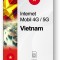 eSIM Internet Vietnam, valabil 30 zile, trafic 20 GB
