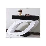Consola Oscar 140x82x40 cm FA092 Nuanta Alb Negru