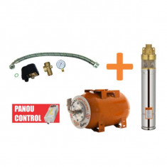 Kit Pompa + Hidrofor Ruris Dunarea 24 Litri, 750 W, 2.4 m3/h, H Refulare 60 m