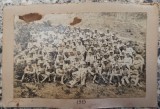 Sublocotenent roman; Artileristi romani in uniforme model 1912// lot 2 fotografii tip CP, 1915-1916