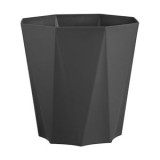 Ghiveci Octogonali din Plastic Antracit pentru Grădină și Balcon, CMCLASS