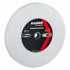 Piatra pentru polizor Raider, 200 x 20 x 16 mm, granulatie 60, Alb