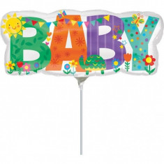 Balon Botez Mini Figurina Baby Cute 33 x 13cm foto