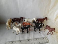 bnk jc Lot 10 animale domestice - cai - pentru diorame
