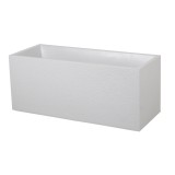 Jardiniera Mare Dreptunghiulara Alba 99.5cm x 39.5cm x 43.5cm, 98L, Polipropilena, Textura Grafit, Interior/Exterior