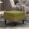 vidaXL Scaun cu picioare din lemn, verde deschis, catifea 329439