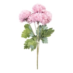 Buchet Crizanteme artificiale roz verzi 22x14x43 cm