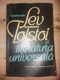 Lev Tolstoi si literatura universala- T. M. Otiliova