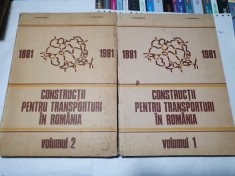 D. Iordanescu - Constructii Pentru Transporturi In Romania - 2 volume