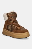 Blauer pantofi EMERY femei, culoarea maro, cu platforma, izolare usoara, F4EMERY01.SHE