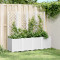 Jardiniera de gradina cu spalier, alb, 160x40x140 cm PP GartenMobel Dekor