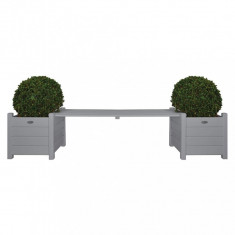 Esschert Design mobiler de gradina cu jardiniere gri CF33G foto