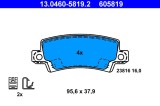 ATE 13.0460-5819.2 set placute frana,frana disc