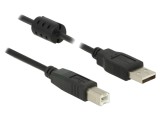 Cablu USB 2.0 USB A mufă USB B mufă, 0,5m