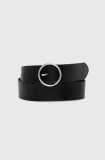 Levi&#039;s curea de piele femei, culoarea negru, D7306-0004