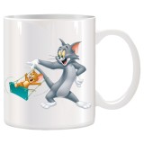 Cana alba personalizata Disney, Tom and Jerry, INOVATIX&reg;. 330ml
