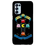 Husa compatibila cu Oppo A5 (2020) model Pacman N Ghosts, Silicon, TPU, Viceversa, Transparent, Carcasa