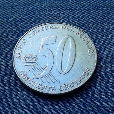 #13 - 50 Centavos 2000 Ecuador foto