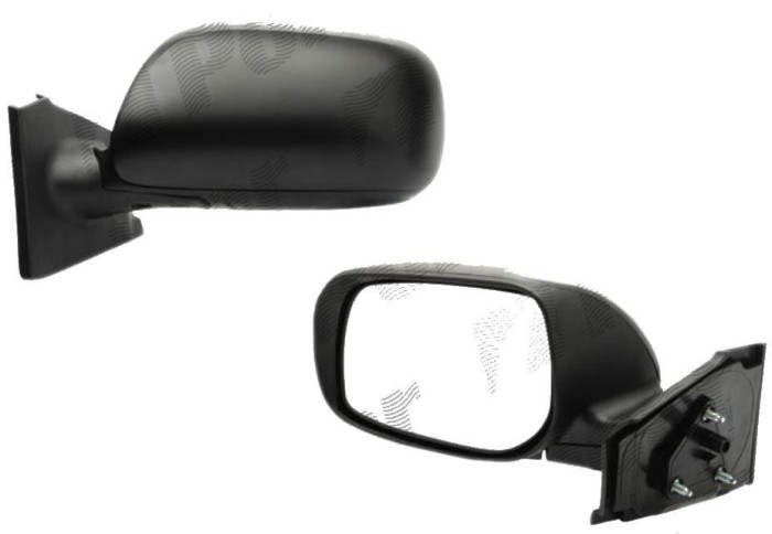 Oglinda exterioara Toyota Yaris (Xp9) Hatchback 01.2006-03.2009 Partea Dreapta Crom Convex Manuala Fara Incalzire 879100D240, carcasa neagra cu prime