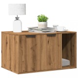 VidaXL Cutie litieră pisici stejar artizanal 80x50x45cm lemn prelucrat