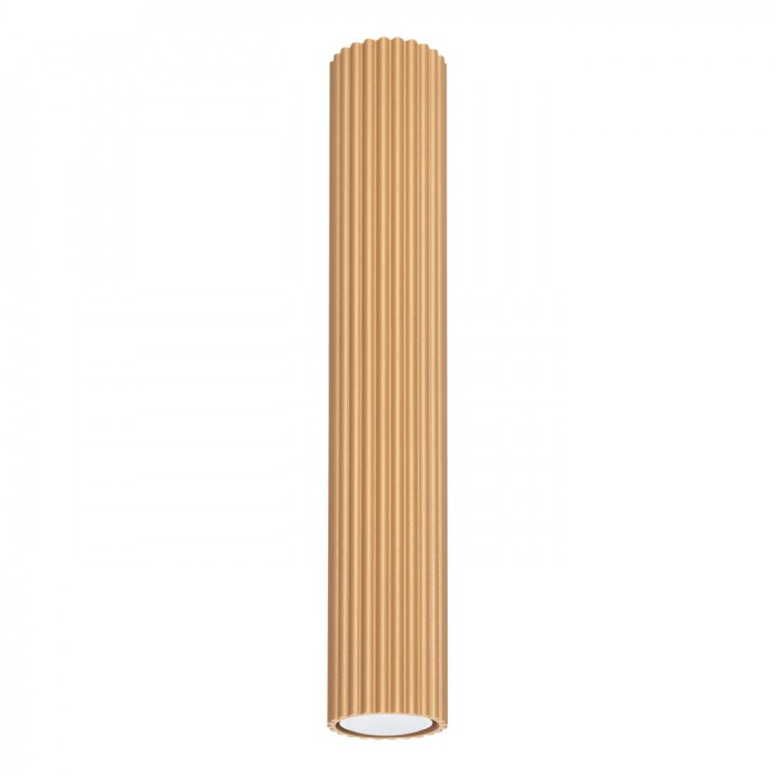Lampă De Tavan Karbon Din Aluminiu Aurit, 1 Bec Tub Minimalist De Interior