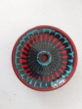 Frfurie suport de lumanare, ceramica, studio Pottery, marcata pe dos, design modern, Mid-Century