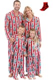 Pijamale de Crăciun pentru toată familia, pijamale de Crăciun potrive pentru familie, potrivite pentru tată, mamă, fiică și fiu.