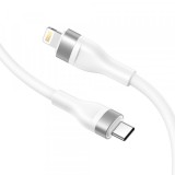 Cablu Date si Incarcare USB-C - Lightning Lito LD02CL, 30W, 1.2m, Alb