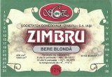 NI457 Etichetă bere blondă Zimbru, Societatea comercială Zimbru SA Iași, &icirc;nceputul anilor 1990