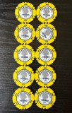 Lot 10 jetoane rare Cesar Casinos București 10.000 LEI vechi &ndash; Istorie Casino anii 90-00