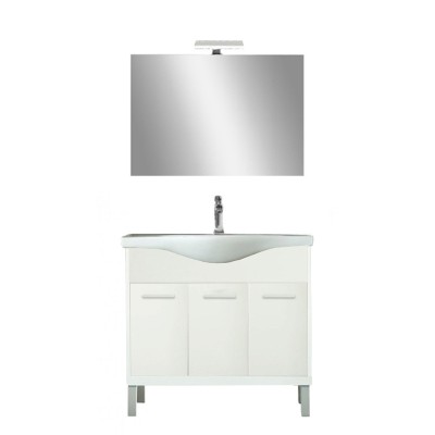 Mobilier complet de baie Nerva Prime 85 alb foto