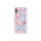 Husa iPhone X / XS Lemontti Silicon Art Hearts