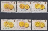 ROMANIA 2006 LP1710 ISTORIA MONEDEI DE AUR SERIE MNH