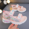 Sandale roz pudra pentru fetite - Angel (Marime Disponibila: Marimea 27)