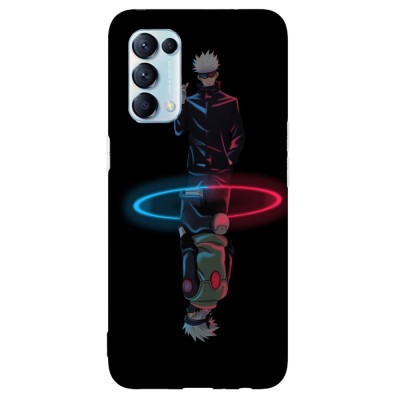 Husa compatibila cu Oppo A5 (2020) model Gojo x Kakashi Neon, Silicon, TPU, Viceversa foto