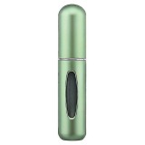 Fiola Parfum, Zamo&Acirc;&reg;, cu Pulverizator, din Sticla si Metal, Reincarcabila, 8.1 x 1.7cm, Capacitate 5ml, Culoare Verde