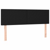 Cumpara ieftin Tablii de pat, negru, 144x5x78/88 cm, textil