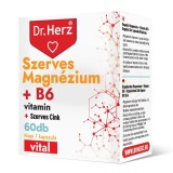 Capsule magneziu organic + vitamina B6 + zinc Dr Herz 60 buc