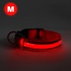 Guler LED - functioneaza cu baterie - marimea M - rosu