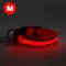 Guler LED - functioneaza cu baterie - marimea M - rosu