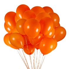 Set 10 baloane latex, Portocaliu, 30cm, Ropet