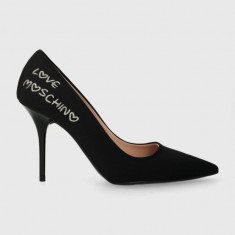 Love Moschino pantofi cu toc culoarea negru JA10429G1IIM0000