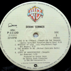 Vinil "Japan Press" Donna Summer – Donna Summer (VG++)