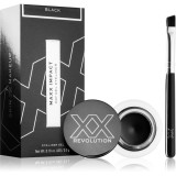 XX by Revolution MAXX IMPACT eyeliner-gel cu pensula culoare Black 3 g