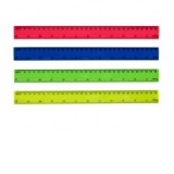 Rigla din plastic color 30 cm