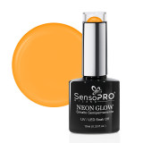 Cumpara ieftin Oja Semipermanenta Neon Glow SensoPRO Milano #02 Delicious Orange, 10ml