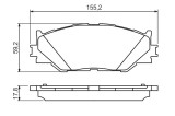 BOSCH 0 986 494 316 set placute frana,frana disc
