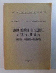 Limba romana in secolele al XII-lea-al XV-lea / Vasiliu, Ruxandoiu dedicatie foto